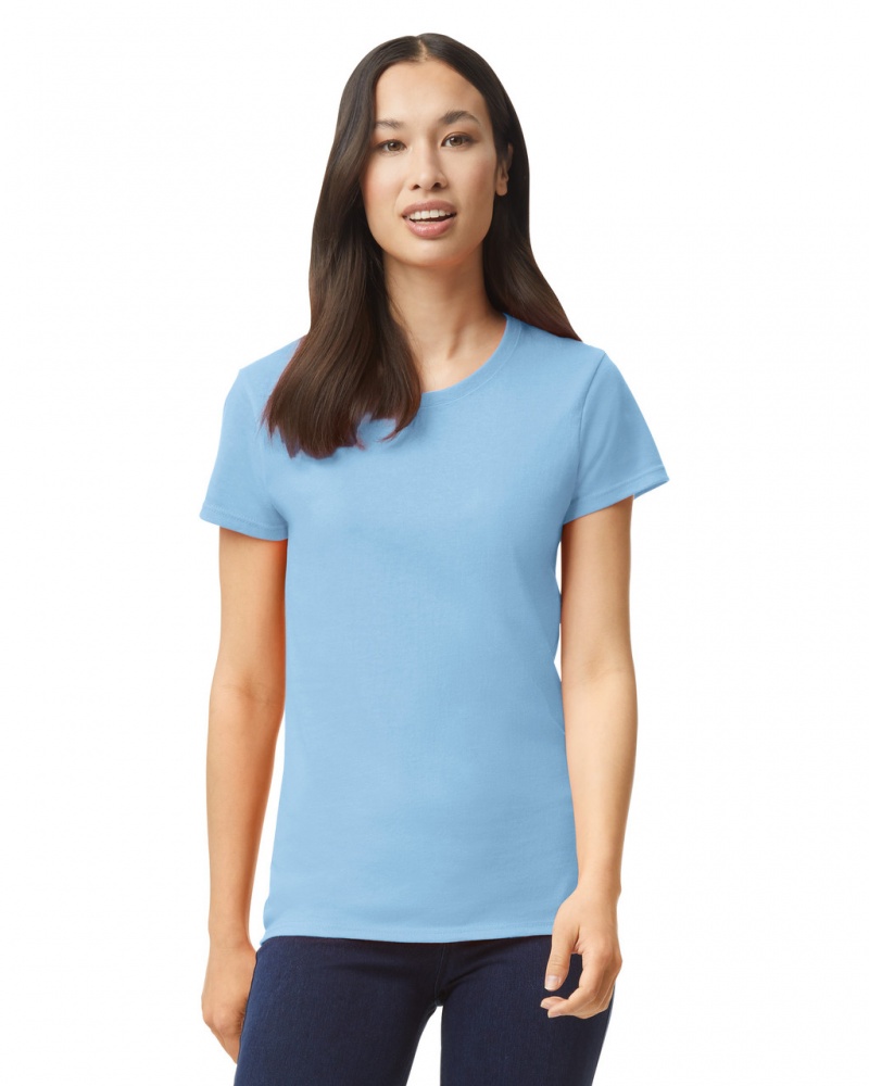 Light Blue Women\'s Gildan 5000L T-Shirts | CRPF29053