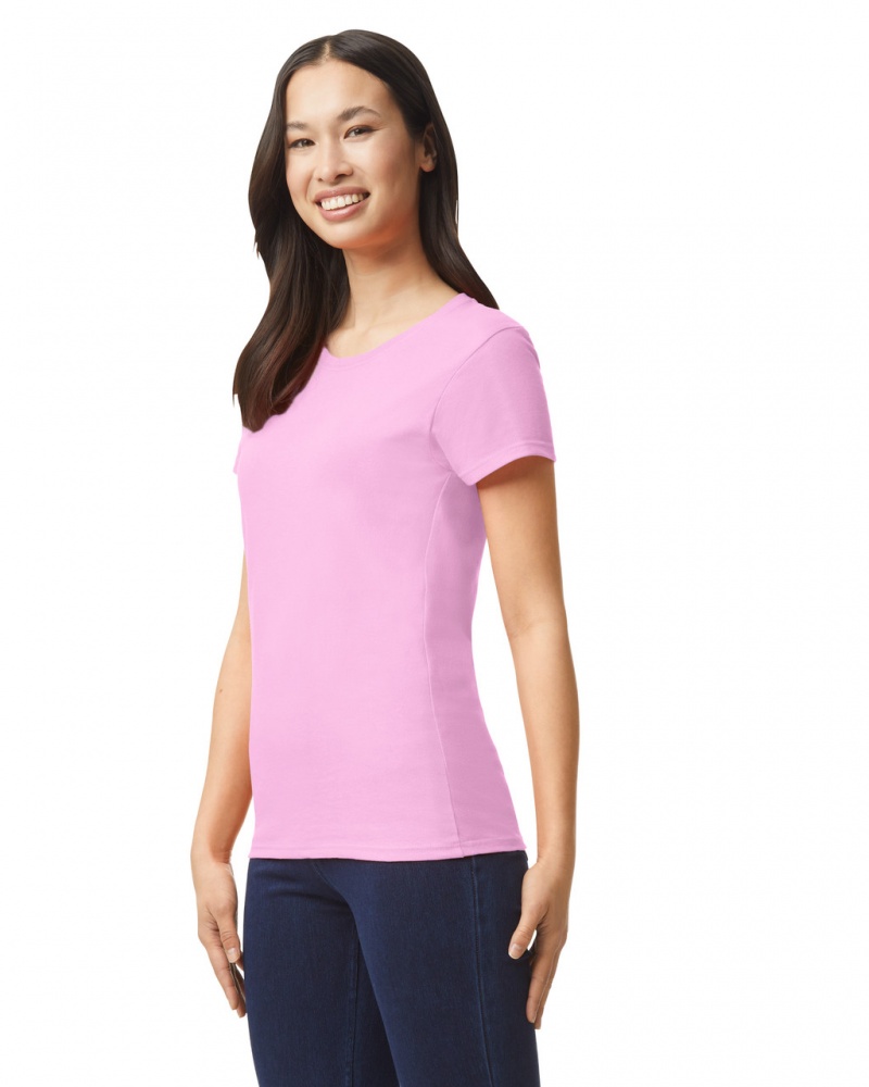 Light Pink Women's Gildan 5000L T-Shirts | EUHN50612