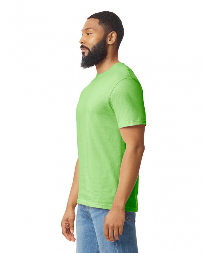 Lime Men's Gildan 64000 T-Shirts | BHRE01293