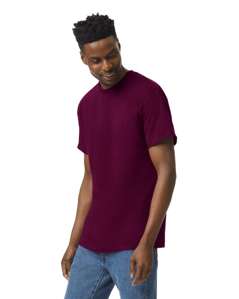 Maroon Men's Gildan 5000 T-Shirts | HURL93847