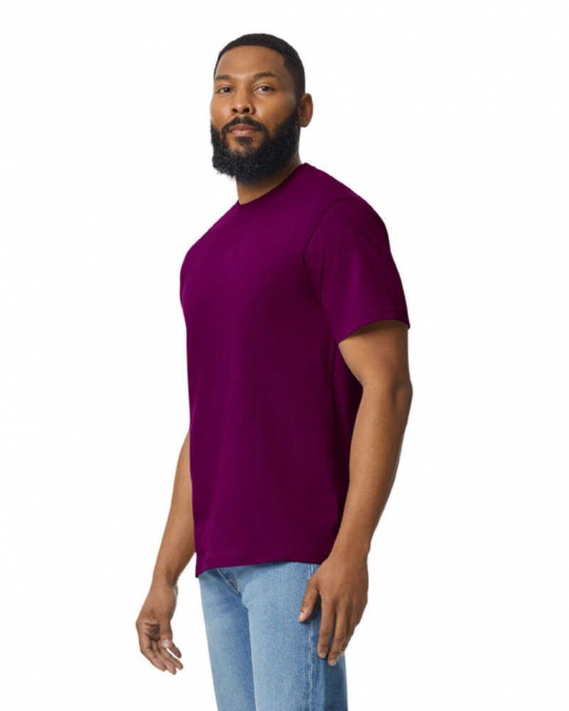 Maroon Men's Gildan 65000 Midweight T-Shirts | TBNX34792