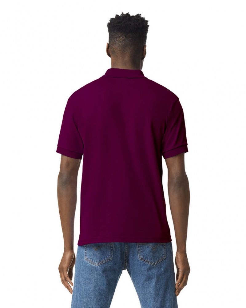 Maroon Men's Gildan 8800 Polo | UNJS81697