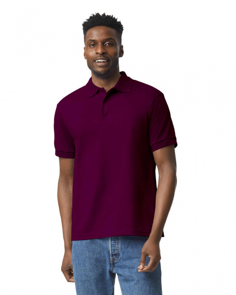 Maroon Men\'s Gildan 8800 Polo | UNJS81697