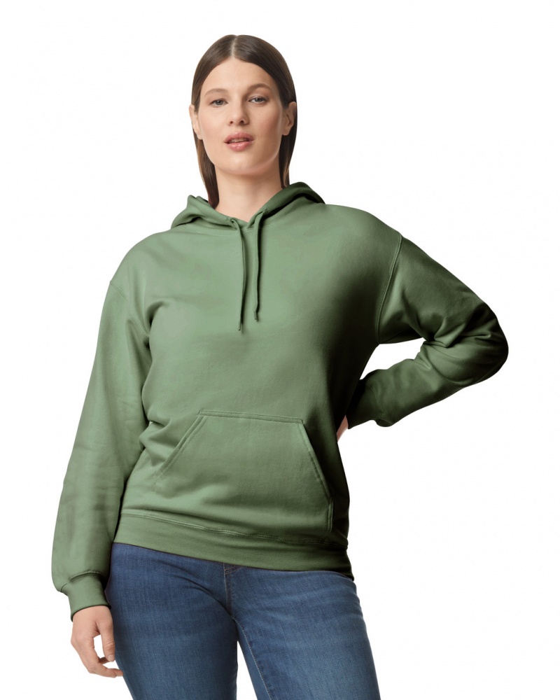 Military Green Women\'s Gildan SF500 Midweight Fleece Hoodie | PCSN31684