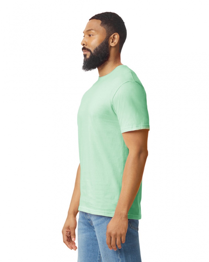 Mint Green Men's Gildan 64000 T-Shirts | JGLI35091