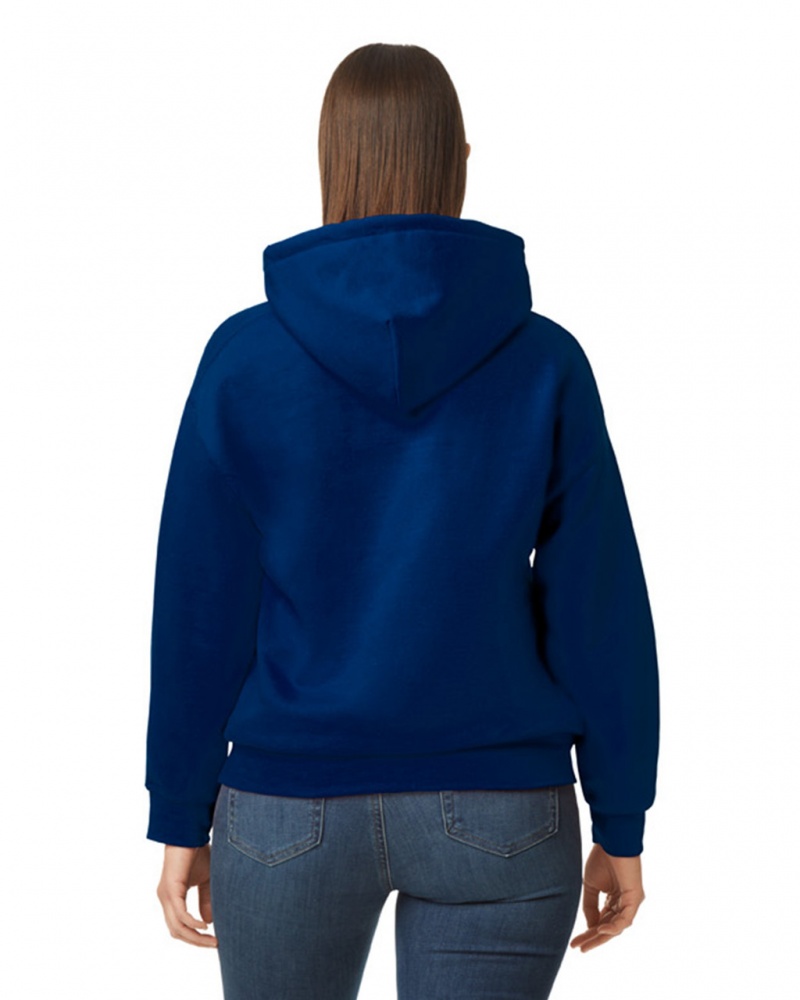 Navy Women's Gildan 12500 Hoodie | BKLU96841