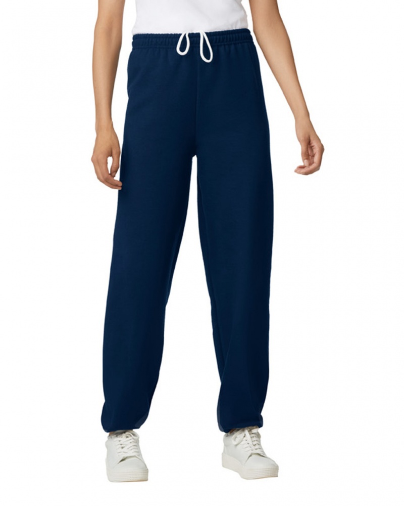 Navy Women's Gildan 18200 Sweatpants | NZJO74120