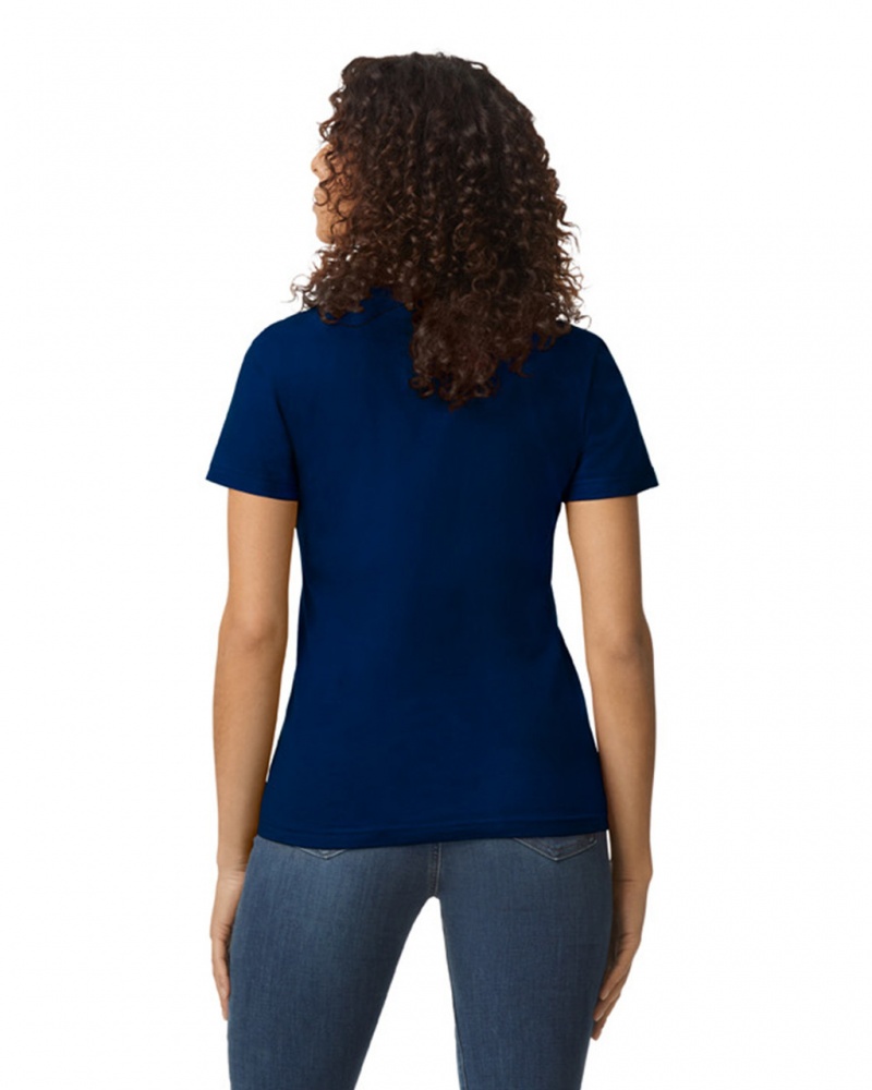 Navy Women's Gildan 65000L Midweight T-Shirts | CEOR95184