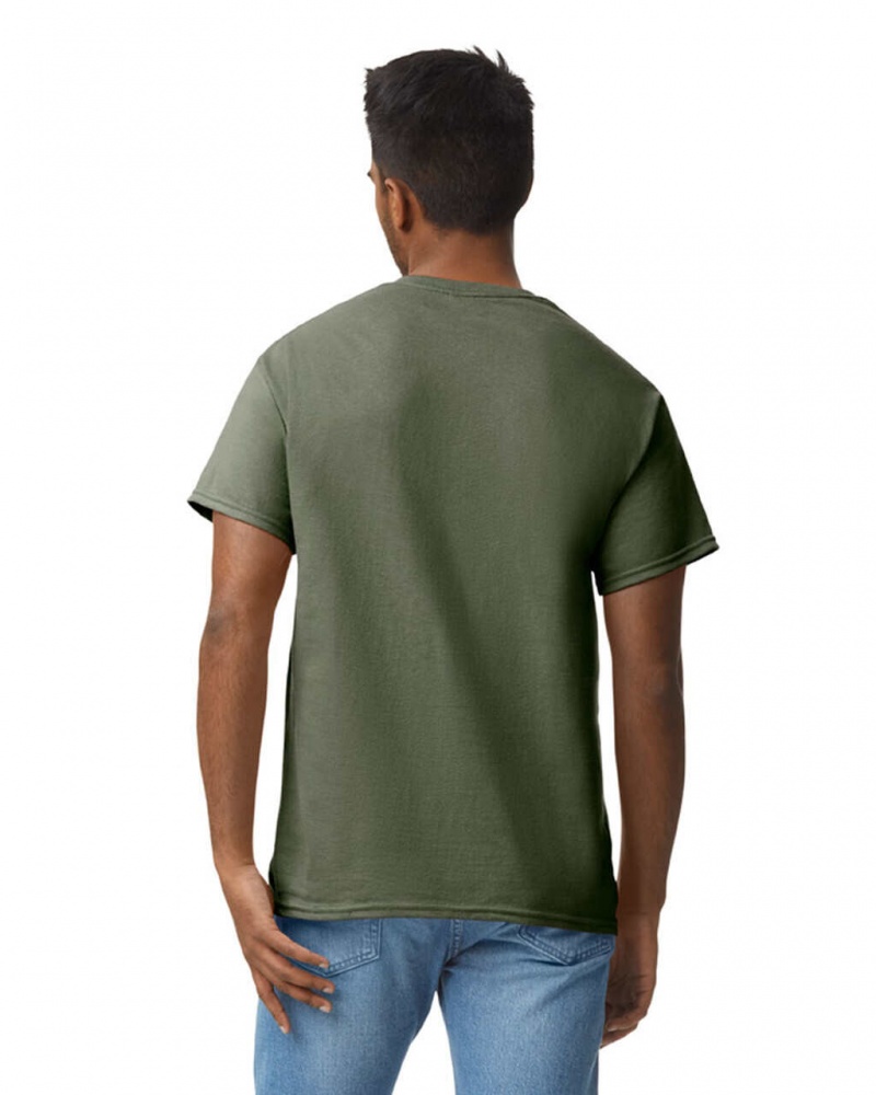 Olive Men's Gildan 2000 T-Shirts | TUYS61097