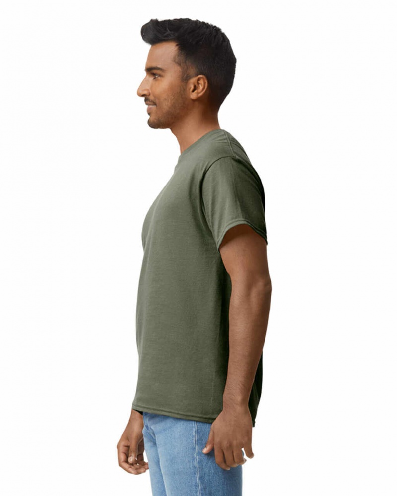 Olive Men's Gildan 2000 T-Shirts | TUYS61097