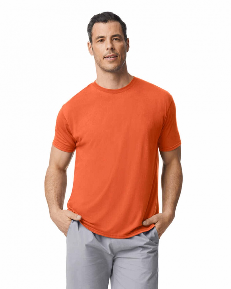 Orange Men\'s Gildan 42000 T-Shirts | ZORL86792