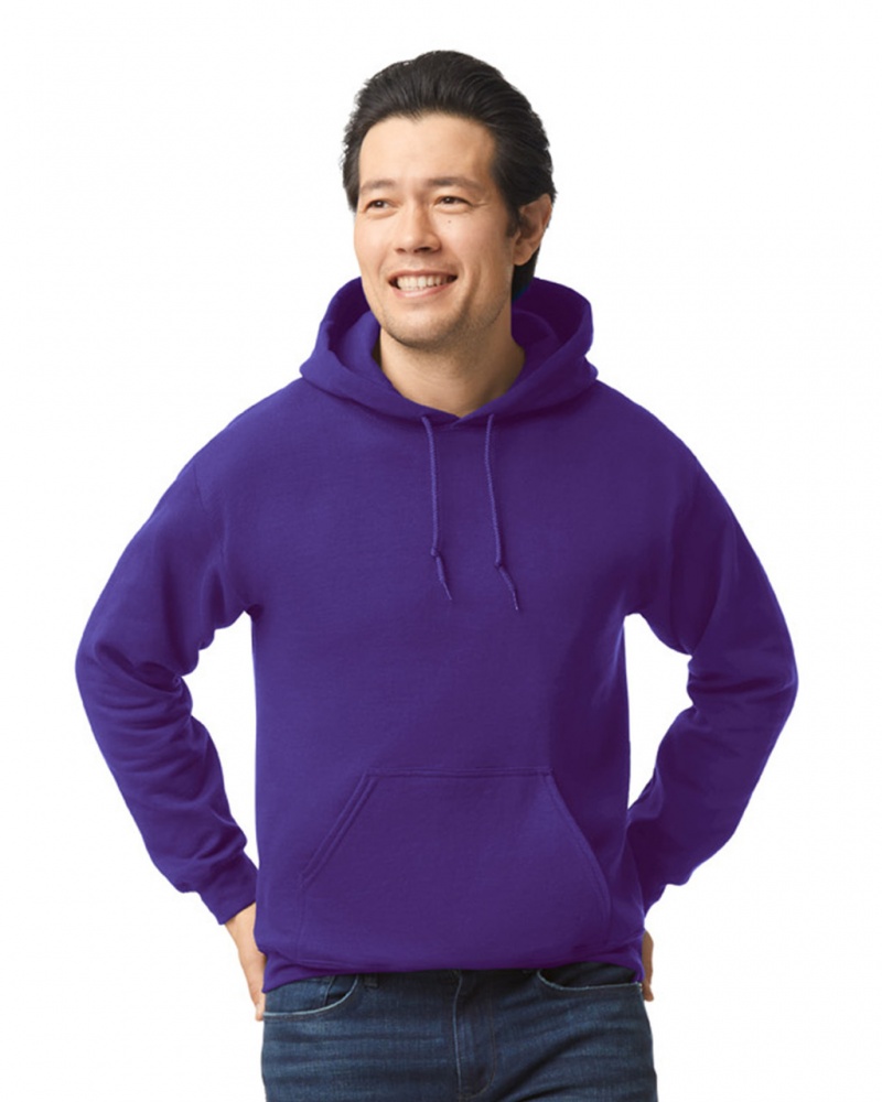 Purple Men\'s Gildan 18500 Hoodie | KILF30461