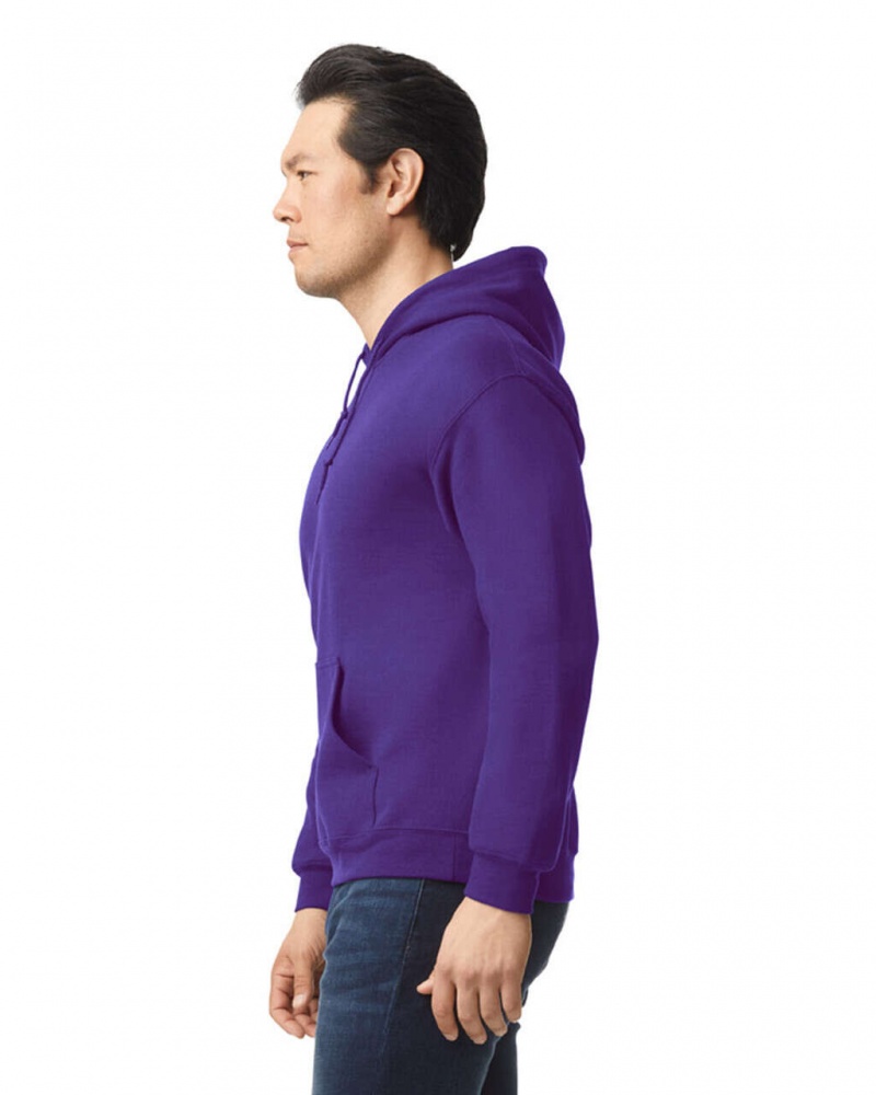 Purple Men's Gildan 18500 Hoodie Sweatshirt | LXUJ67298