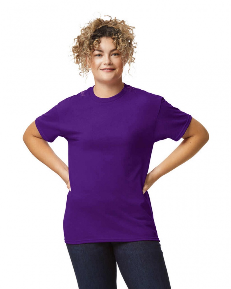 Purple Women\'s Gildan 8000 T-Shirts | KHRZ21689