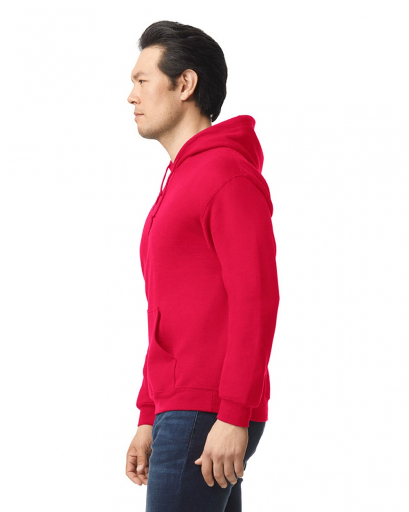 Red Men's Gildan 18500 Hoodie | RUDN60329