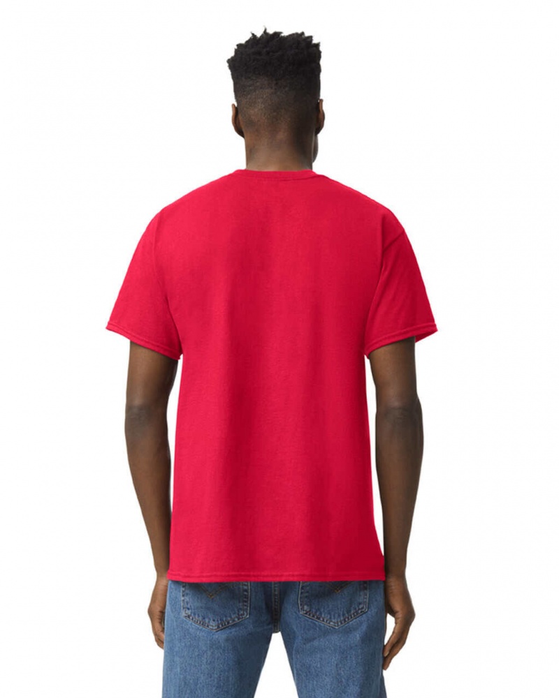 Red Men's Gildan 5000 T-Shirts | HVZQ01953