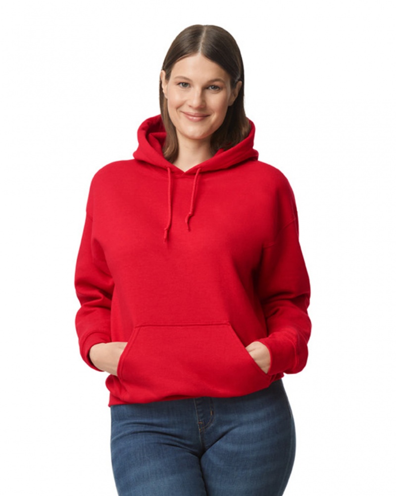 Red Women\'s Gildan 12500 Hoodie | ERLZ25301