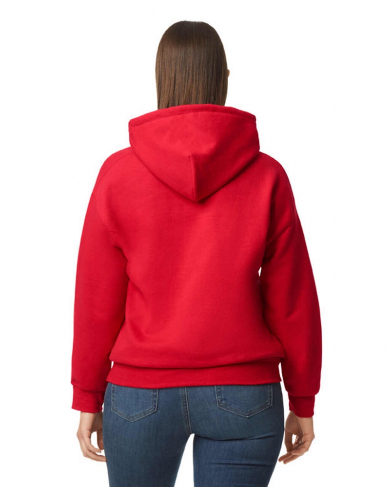 Red Women's Gildan 12500 Hoodie Sweatshirt | CVRS54982