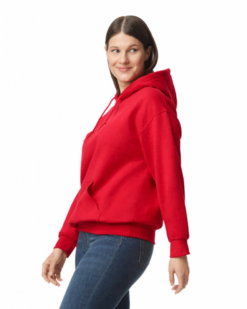 Red Women's Gildan 12500 Hoodie Sweatshirt | CVRS54982