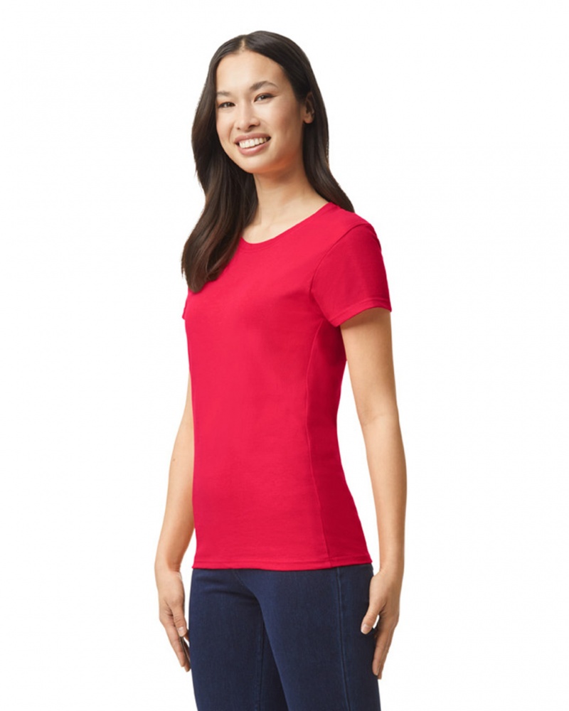 Red Women's Gildan 5000L T-Shirts | CMWI31859