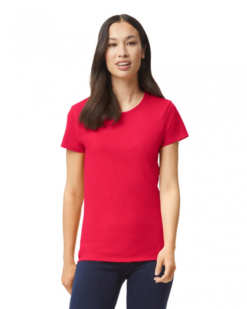 Red Women\'s Gildan 5000L T-Shirts | CMWI31859