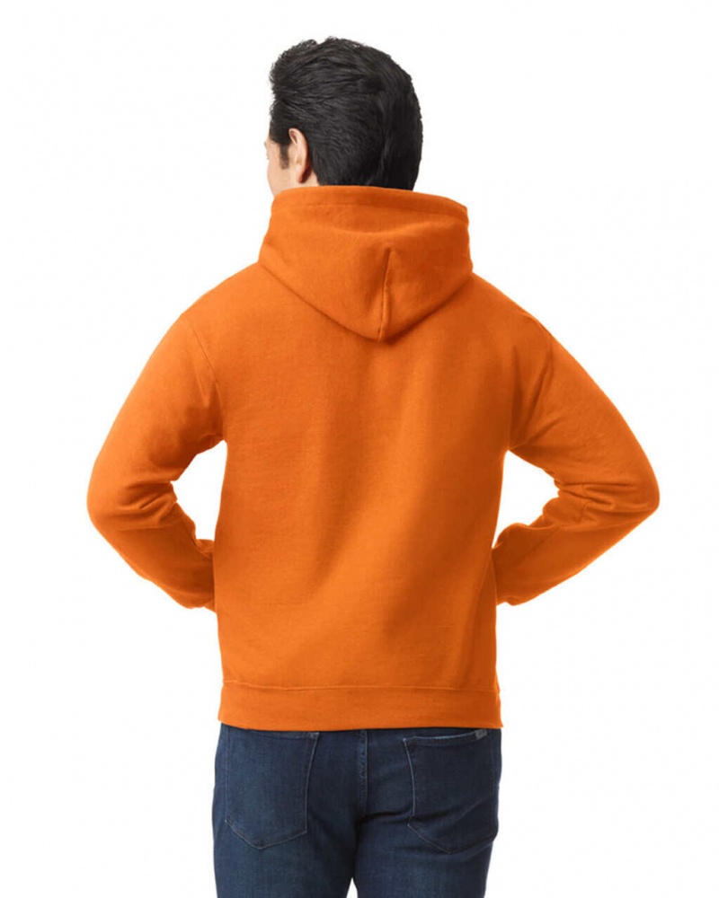 S Orange Men's Gildan 18500 Hoodie Sweatshirt | SKLI96718