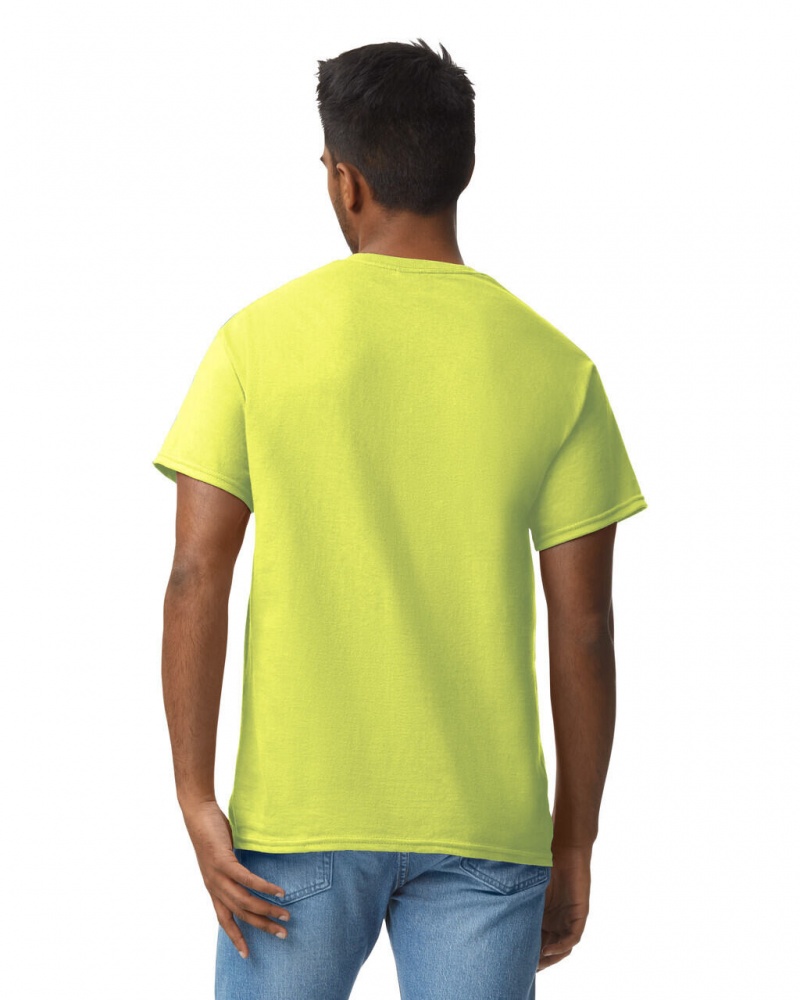 Safety Green Men's Gildan 2000 T-Shirts | ITGQ97148