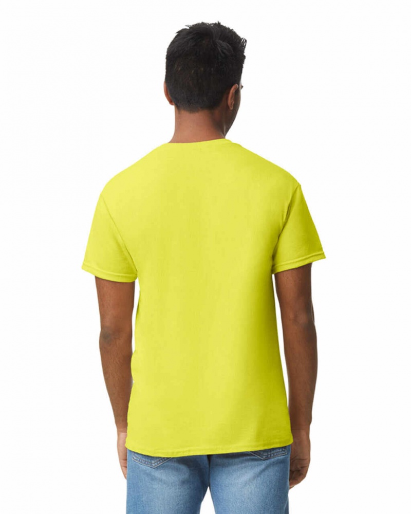 Safety Green Men's Gildan 5000 T-Shirts | ZMCL73510