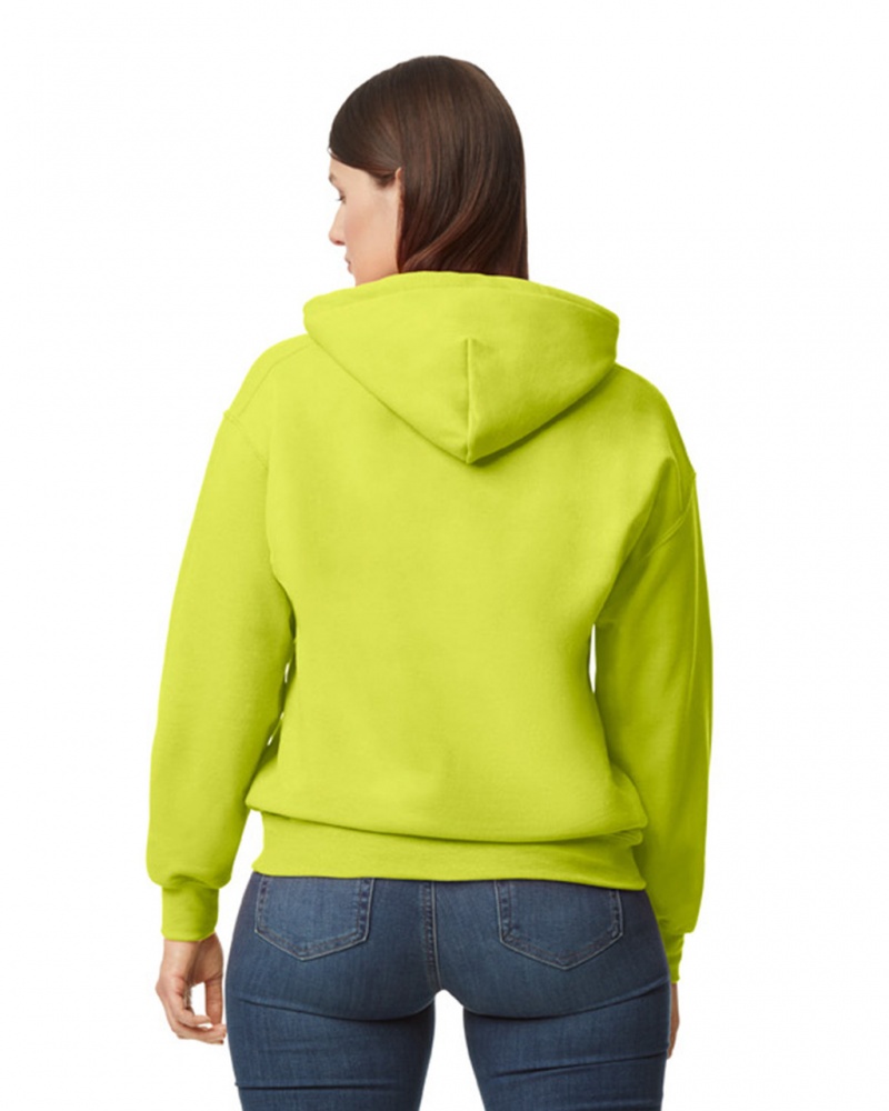 Safety Green Women's Gildan 12500 Hoodie | ABRG34201