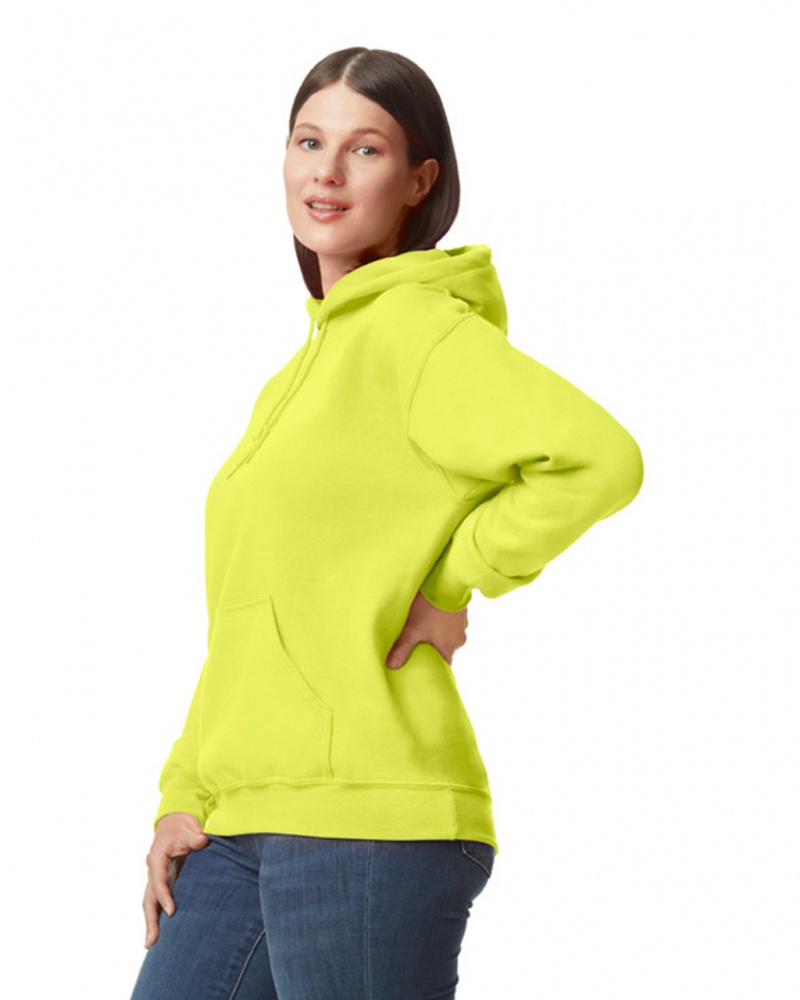 Safety Green Women's Gildan 12500 Hoodie | ABRG34201