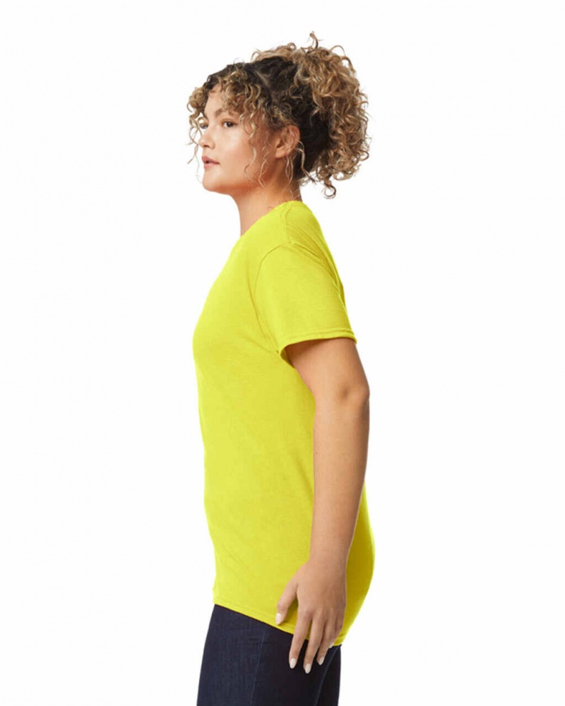 Safety Green Women's Gildan 8000 T-Shirts | MCIL56714