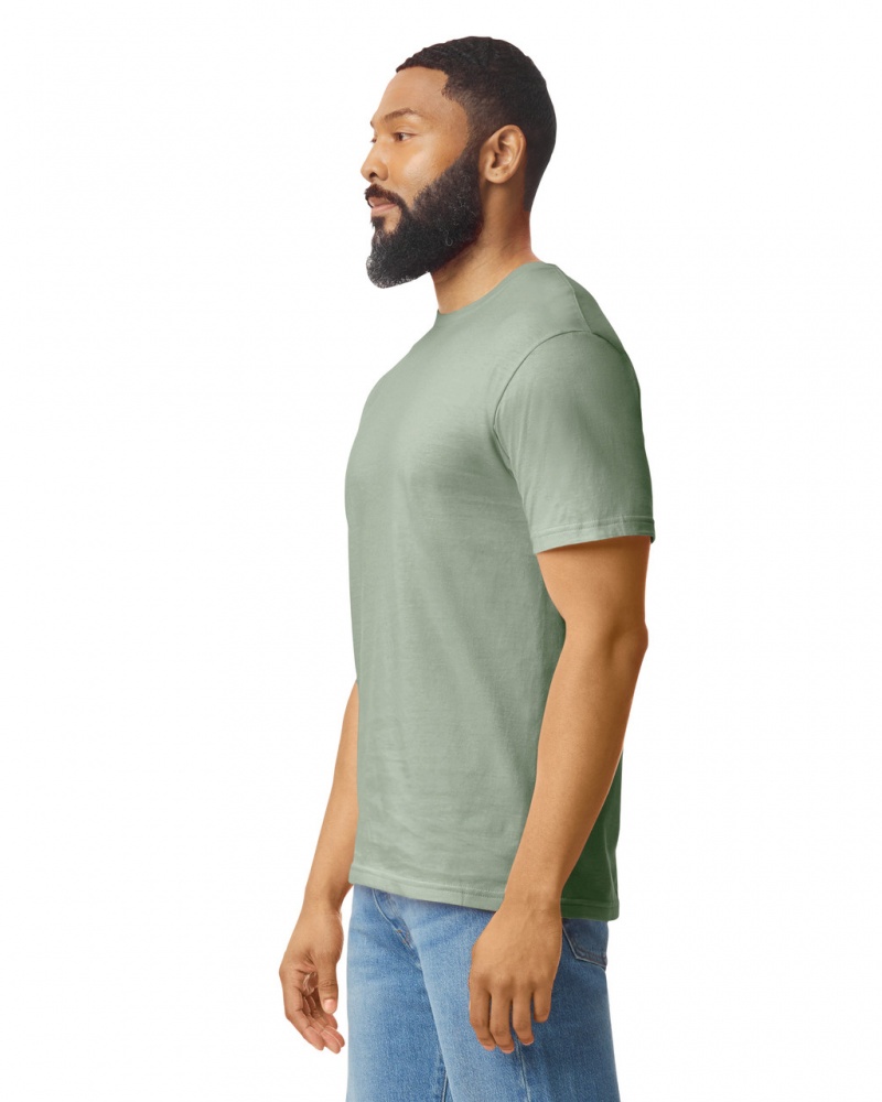 Sage Men's Gildan 64000 T-Shirts | VURL42761