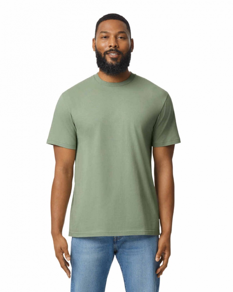 Sage Men's Gildan 65000 Midweight T-Shirts | MZGC15690