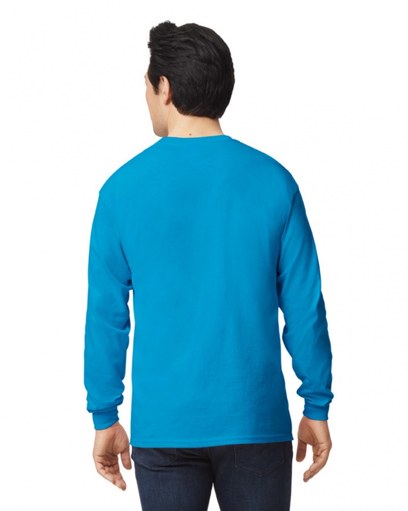 Sapphire Men's Gildan 2400 Long Sleeve T-Shirts | SQKC42739