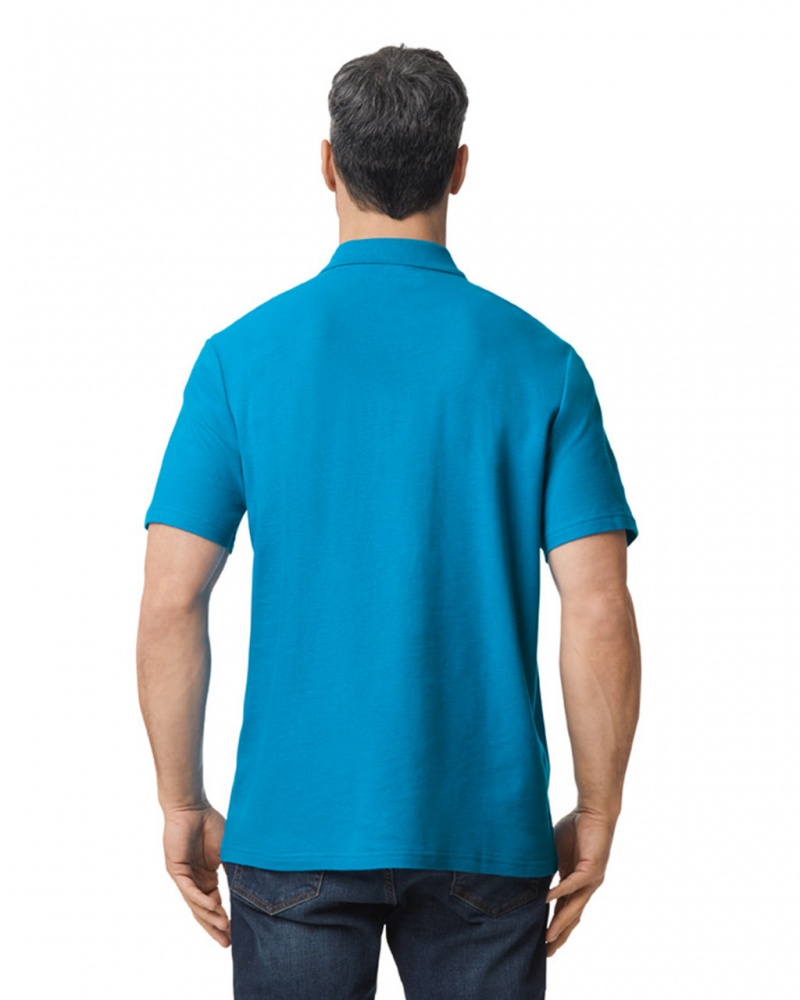 Sapphire Men's Gildan 64800 Pique Polo | NCTO81207