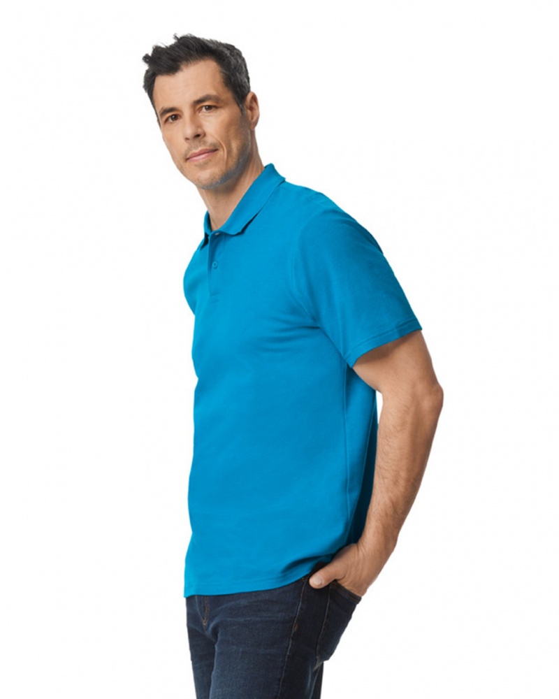 Sapphire Men's Gildan 64800 Pique Polo | NCTO81207