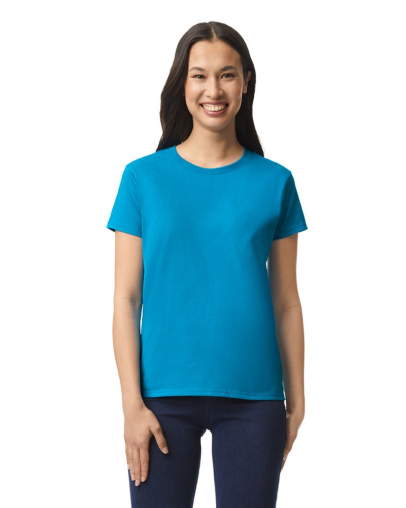 Sapphire Women\'s Gildan 2000L T-Shirts | NHSF51739