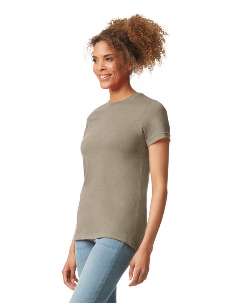 Slate Women's Gildan 67000L CVC T-Shirts | RLBY20197