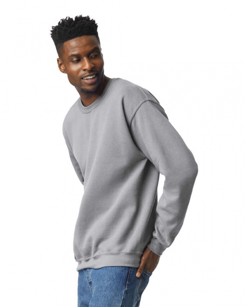 Sport Grey Men's Gildan 18000 Crewneck Sweatshirt | PRQM10352