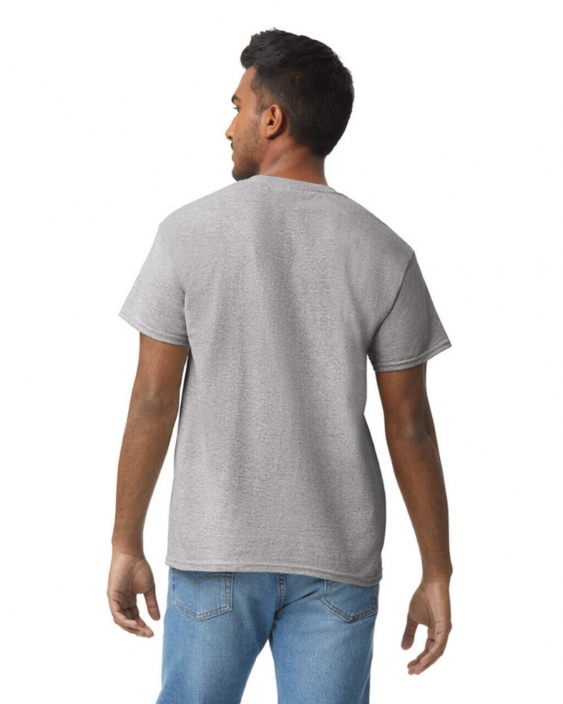 Sport Grey Men's Gildan 5000 T-Shirts | RFTU72934