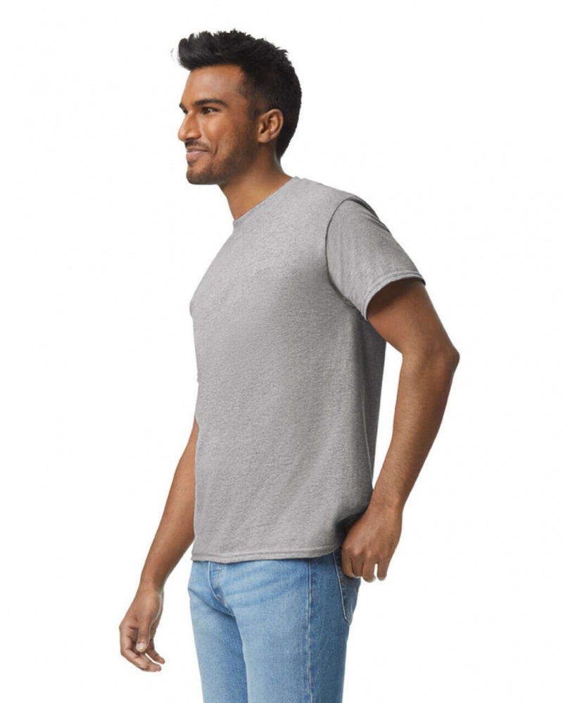 Sport Grey Men's Gildan 5000 T-Shirts | RFTU72934