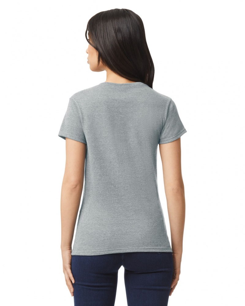 Sport Grey Women's Gildan 5000L T-Shirts | PRHV36704