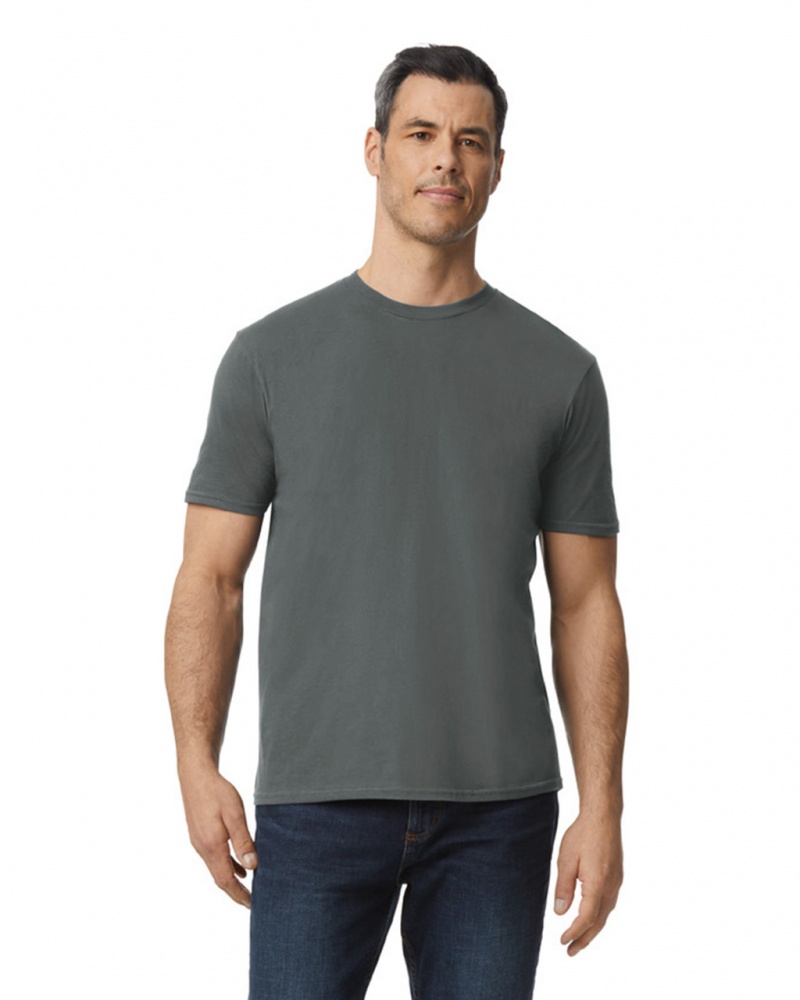 Storm Grey Men\'s Gildan 980 T-Shirts | FXBS34209