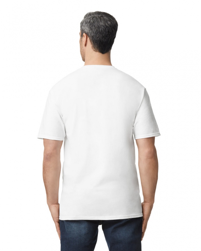 White Men's Gildan 2000T Tall T-Shirts | SLUP75841