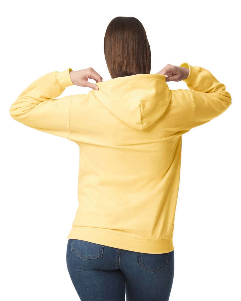 Yellow Haze Women's Gildan SF500 Midweight Fleece Hoodie | GNER21543