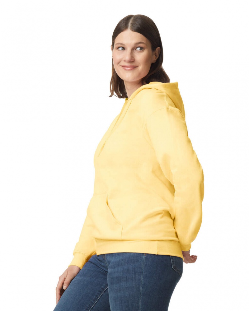 Yellow Haze Women's Gildan SF500 Midweight Fleece Hoodie | GNER21543